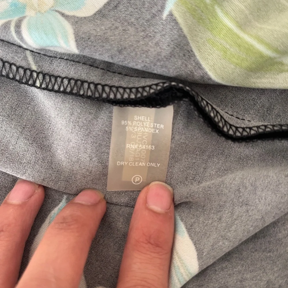 Tommy Hilfiger Black Floral Cold-Shoulder Dress- Size 14 - Picture 6 of 7